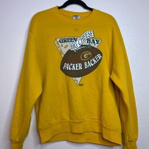 GREEN BAY PACKER “BIG CHEESE” PACKER BACKER SWEATER